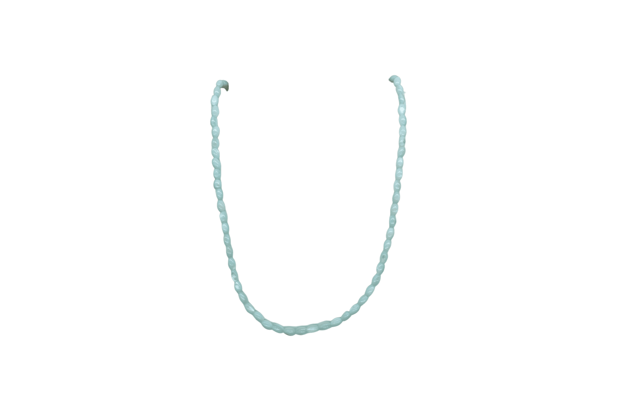 Tira de madre perla en forma oval | 3mm x 5mm | Azul claro