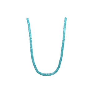 Tira de madre perla en forma de puka | 2mm x 4mm | Verde claro