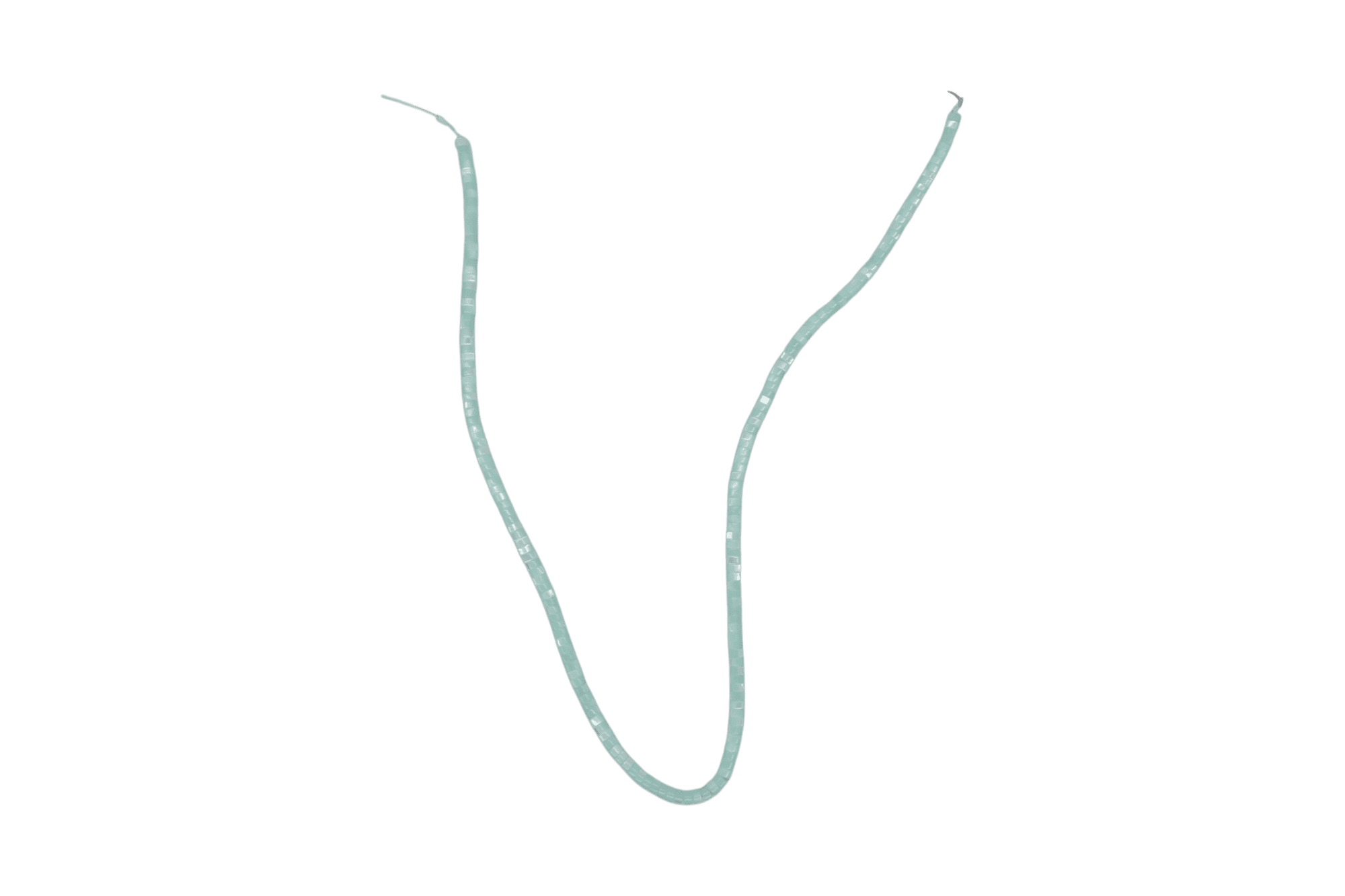 Tira de madre perla en forma de puka | 2mm x 4mm | Azul - Imagen 2