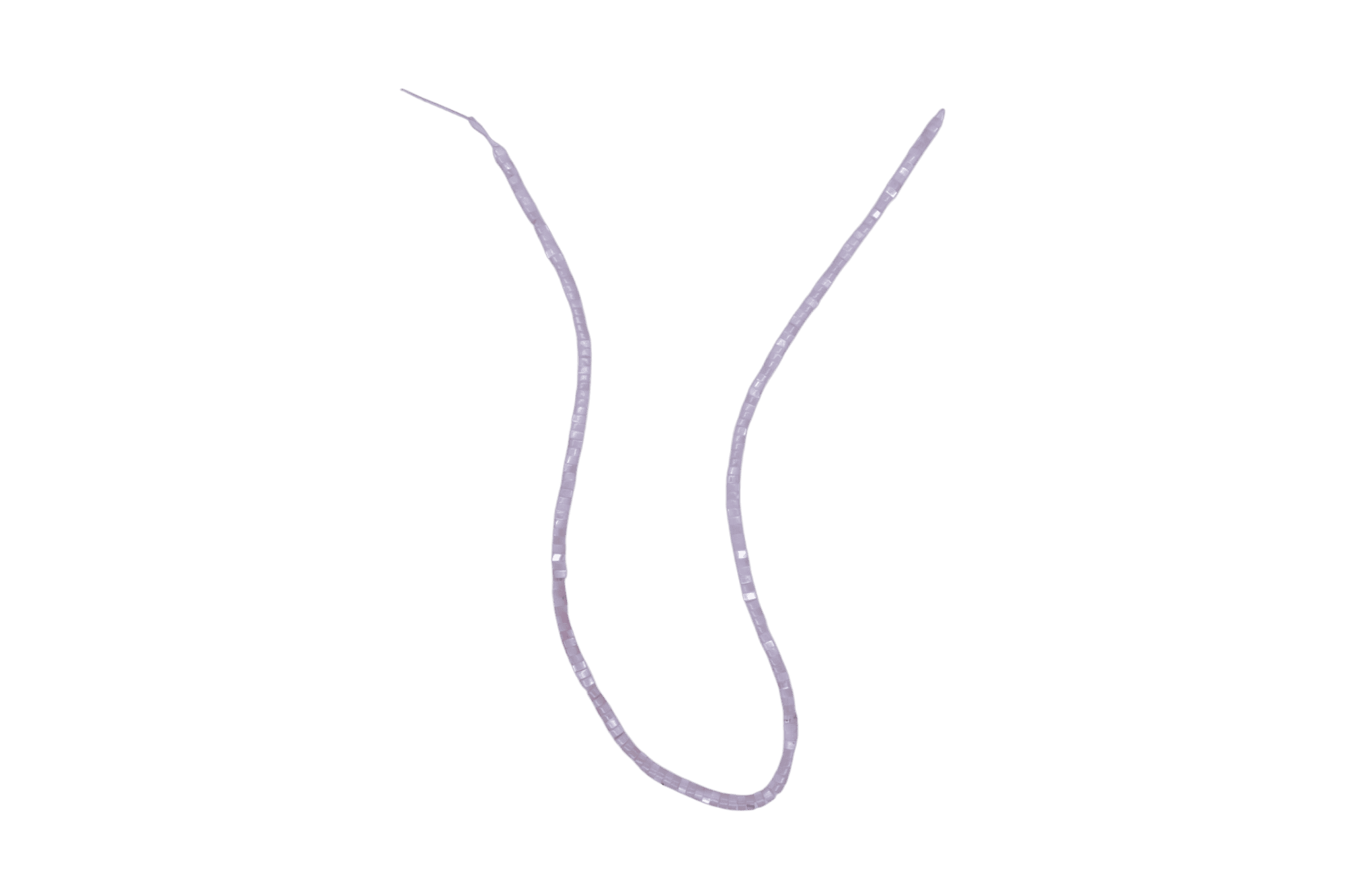 Tira de madre perla en forma de puka | 2mm x 4mm | Lila - Imagen 2