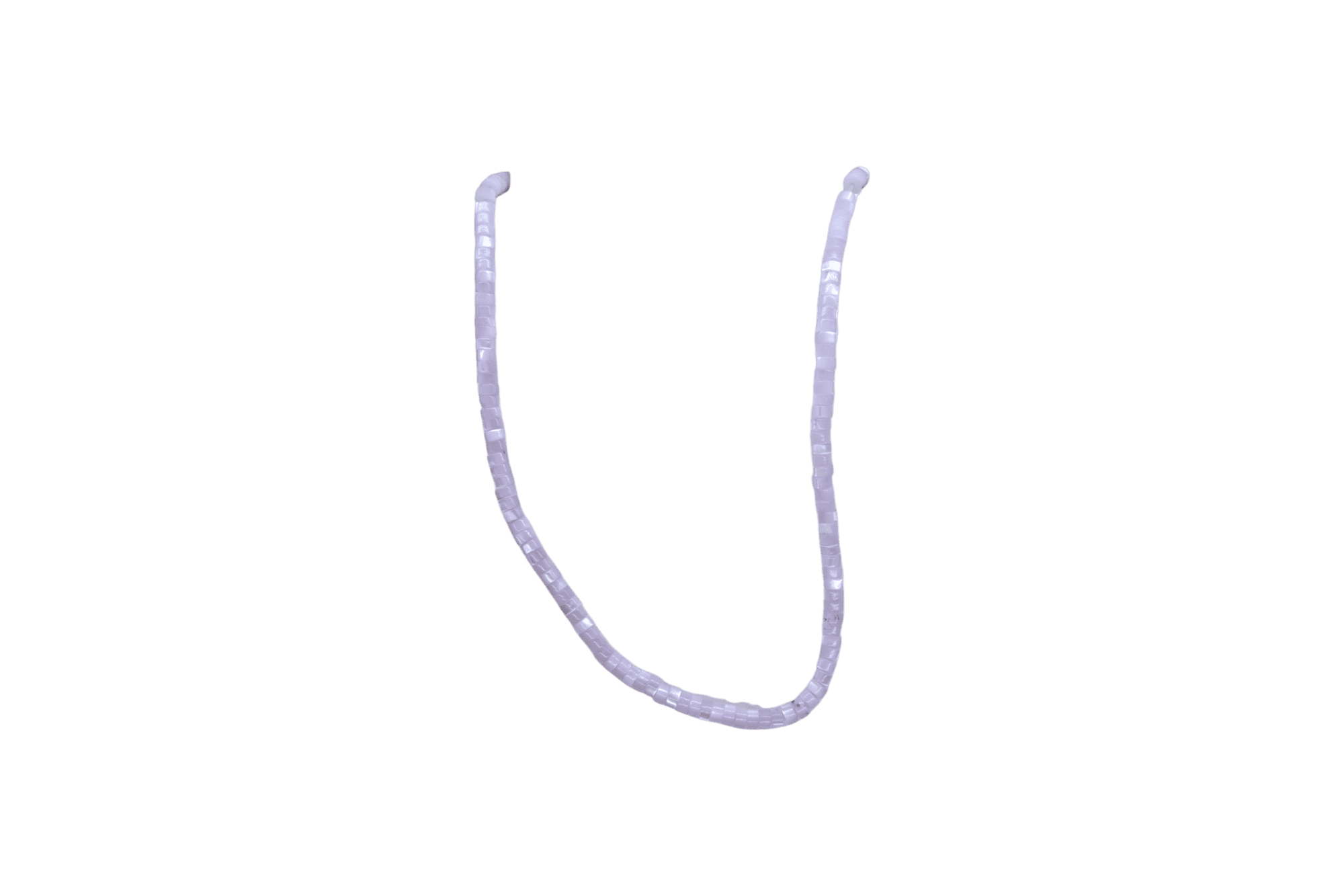 Tira de madre perla en forma de puka | 2mm x 4mm | Lila