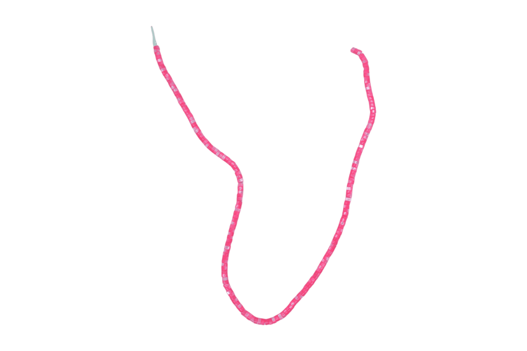 Tira de madre perla en forma de puka | 2mm x 4mm | Rosa fuerte - Imagen 2