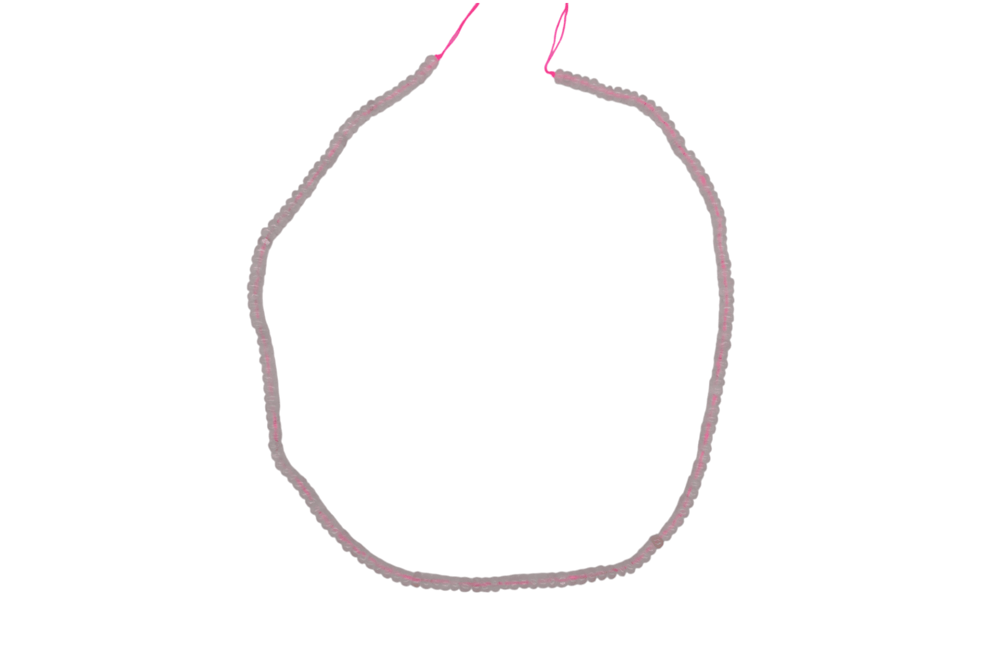 Tira de cuarzo rosa en forma de dona | 2mm x 4mm - Imagen 2