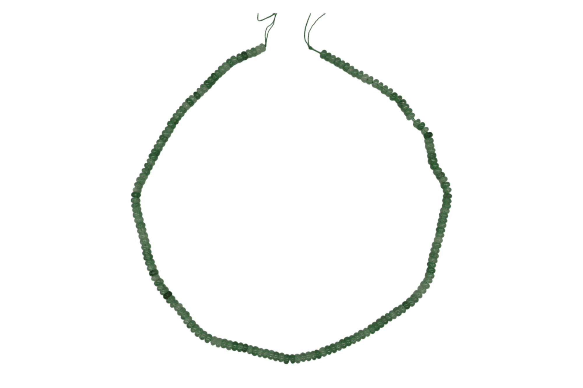 Tira de cuarzo verde en forma de dona | 2mm x 4mm - Imagen 2