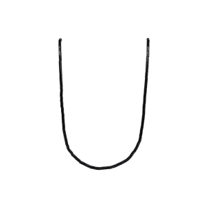 Tira de piedra ágata negra en forma de tubo | 2mm x 4mm