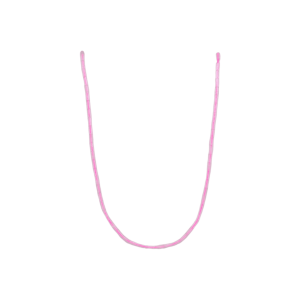 Tira de cuarzo rosa en forma de tubo | 2mm x 4mm