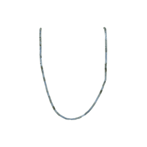 Tira de piedra labradorita en forma de tubo | 2mm x 4mm