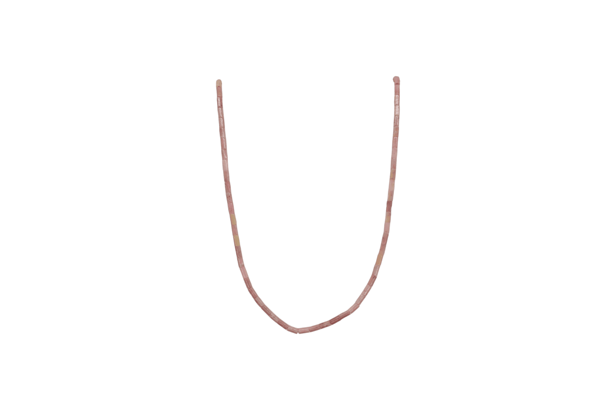 Tira de piedra rodonita en forma de tubo | 2mm x 4mm