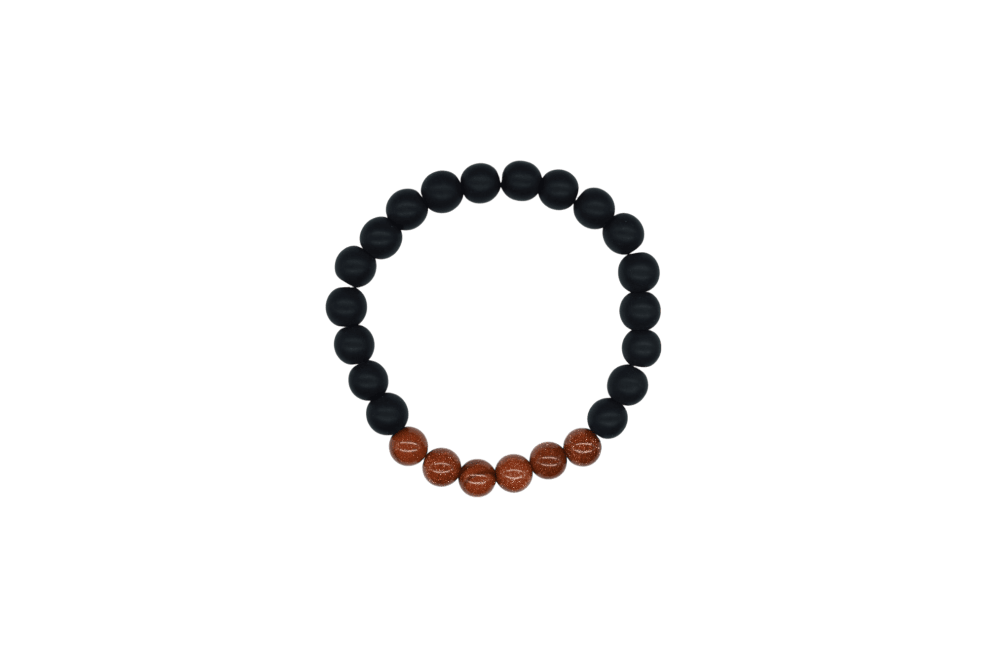Pulsera de ónix con piedra aventurina café