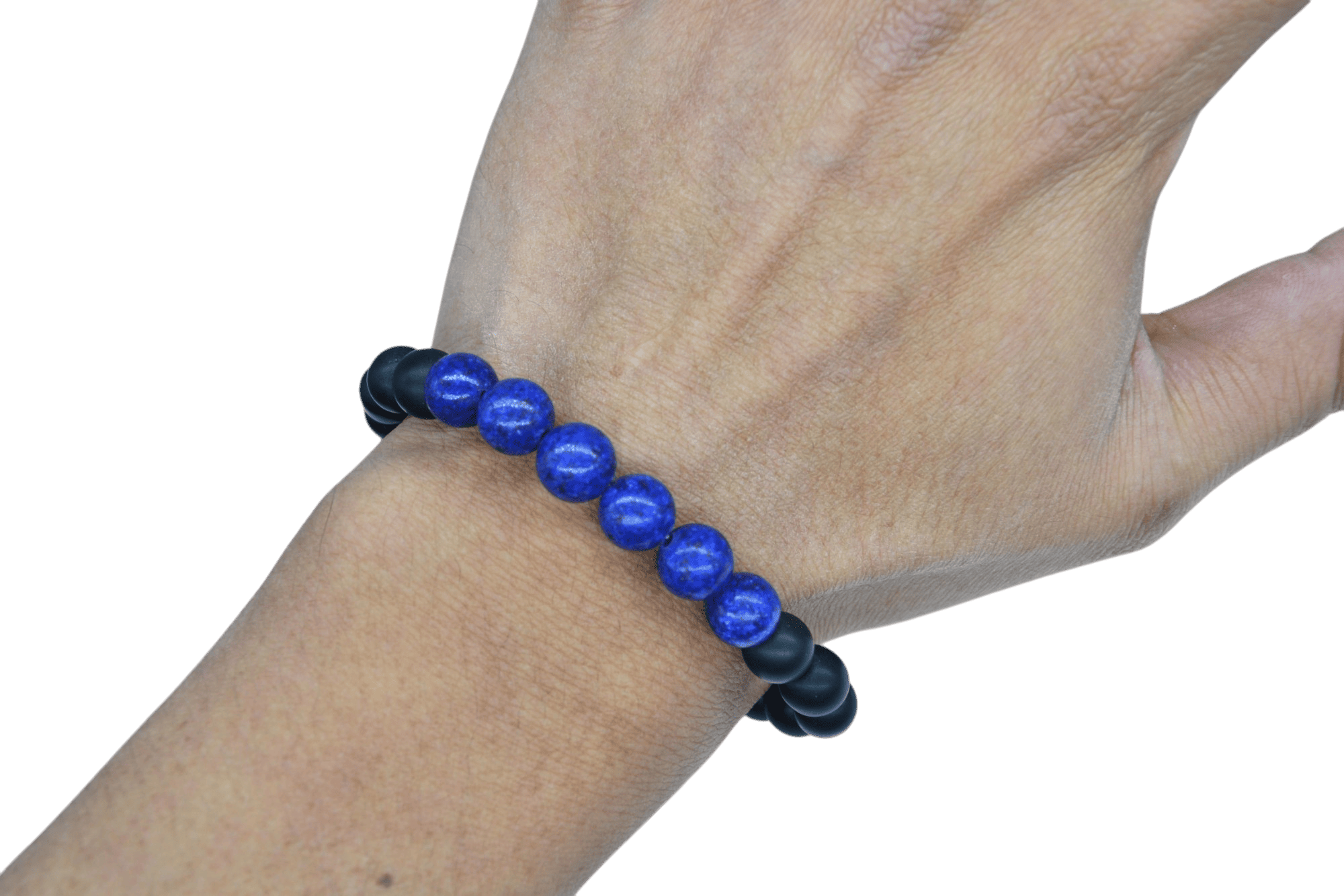 Pulsera de ónix con piedra lapislázuli - Imagen 2