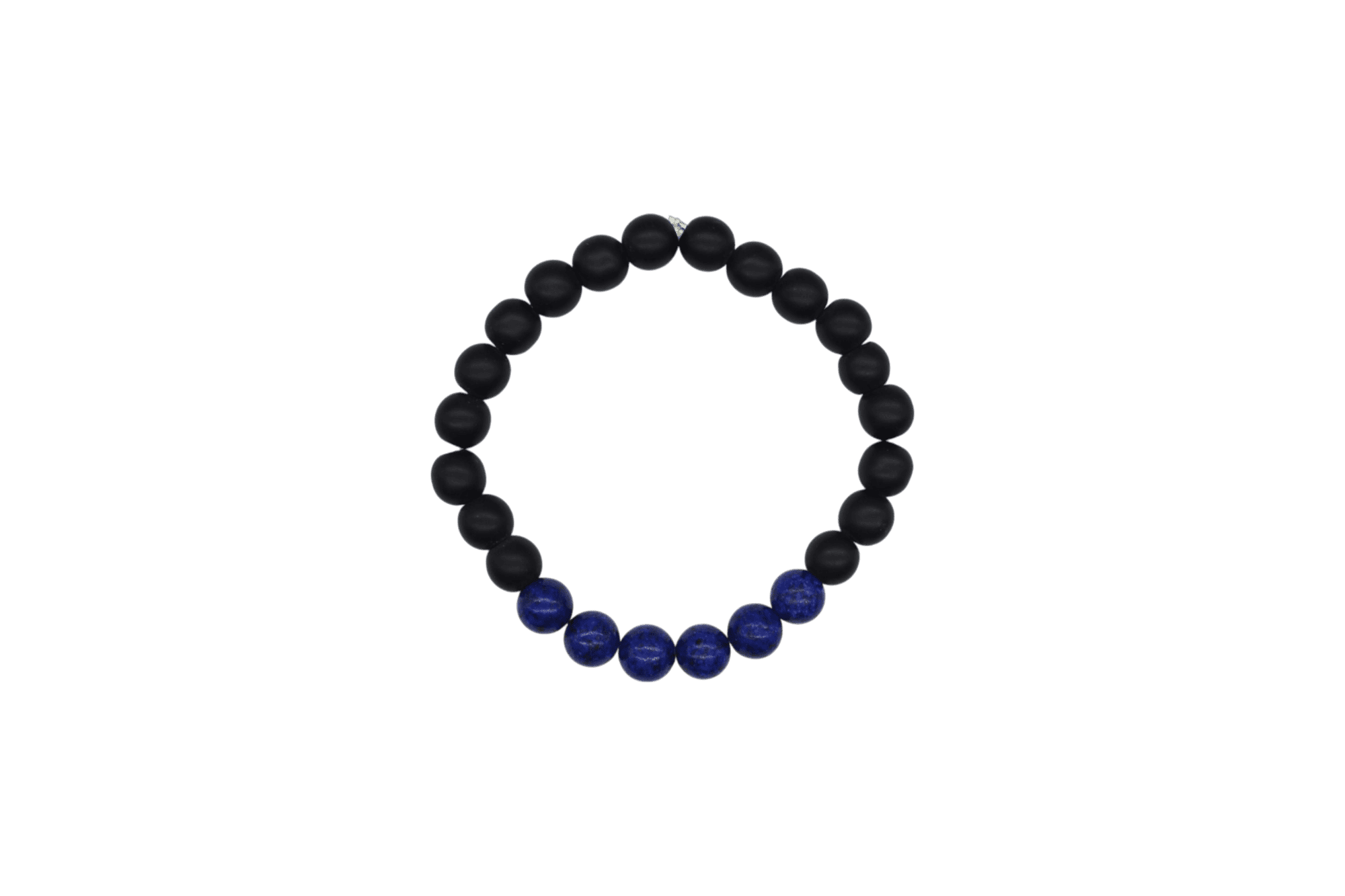 Pulsera de ónix con piedra lapislázuli