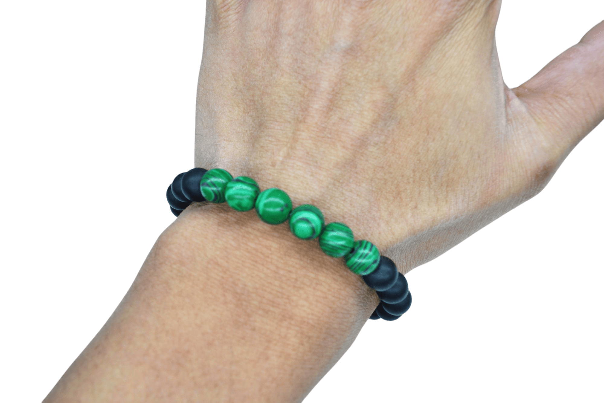 Pulsera de ónix con piedra malaquita - Imagen 2