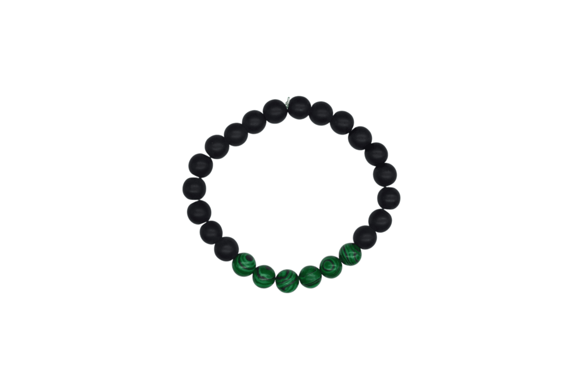 Pulsera de ónix con piedra malaquita