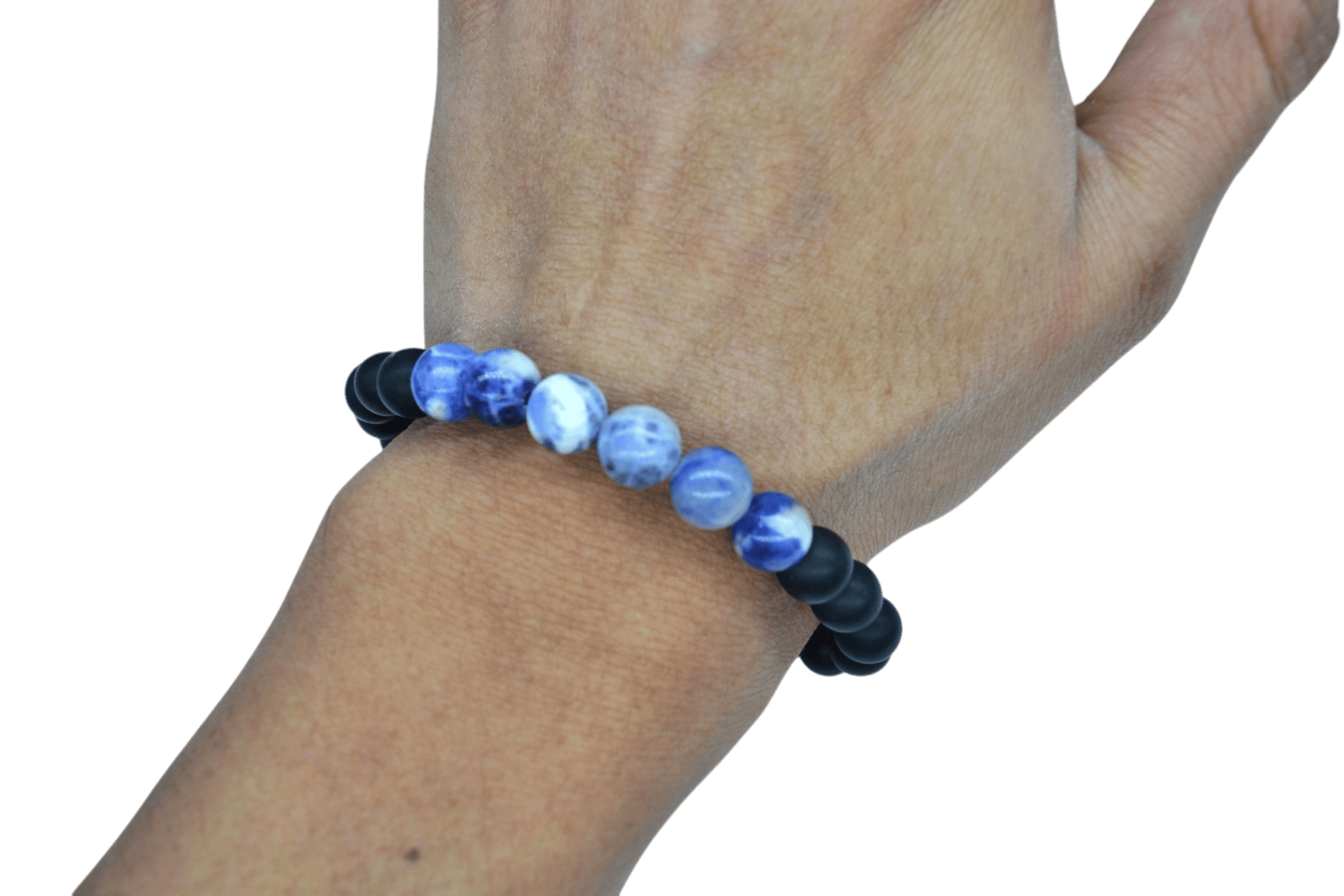 Pulsera de ónix con piedra sodalita - Imagen 2