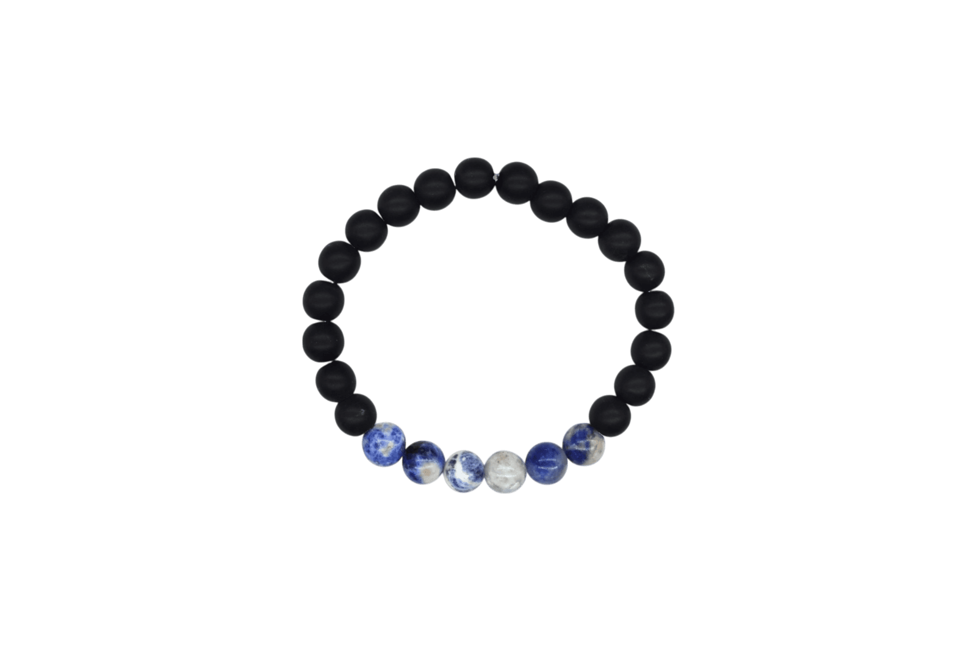 Pulsera de ónix con piedra sodalita