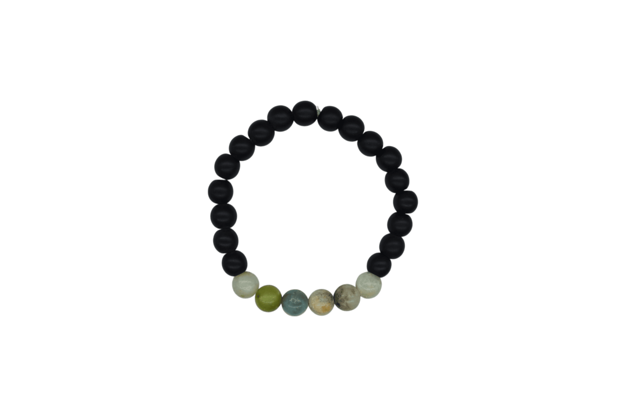 Pulsera de ónix con piedra amazonita