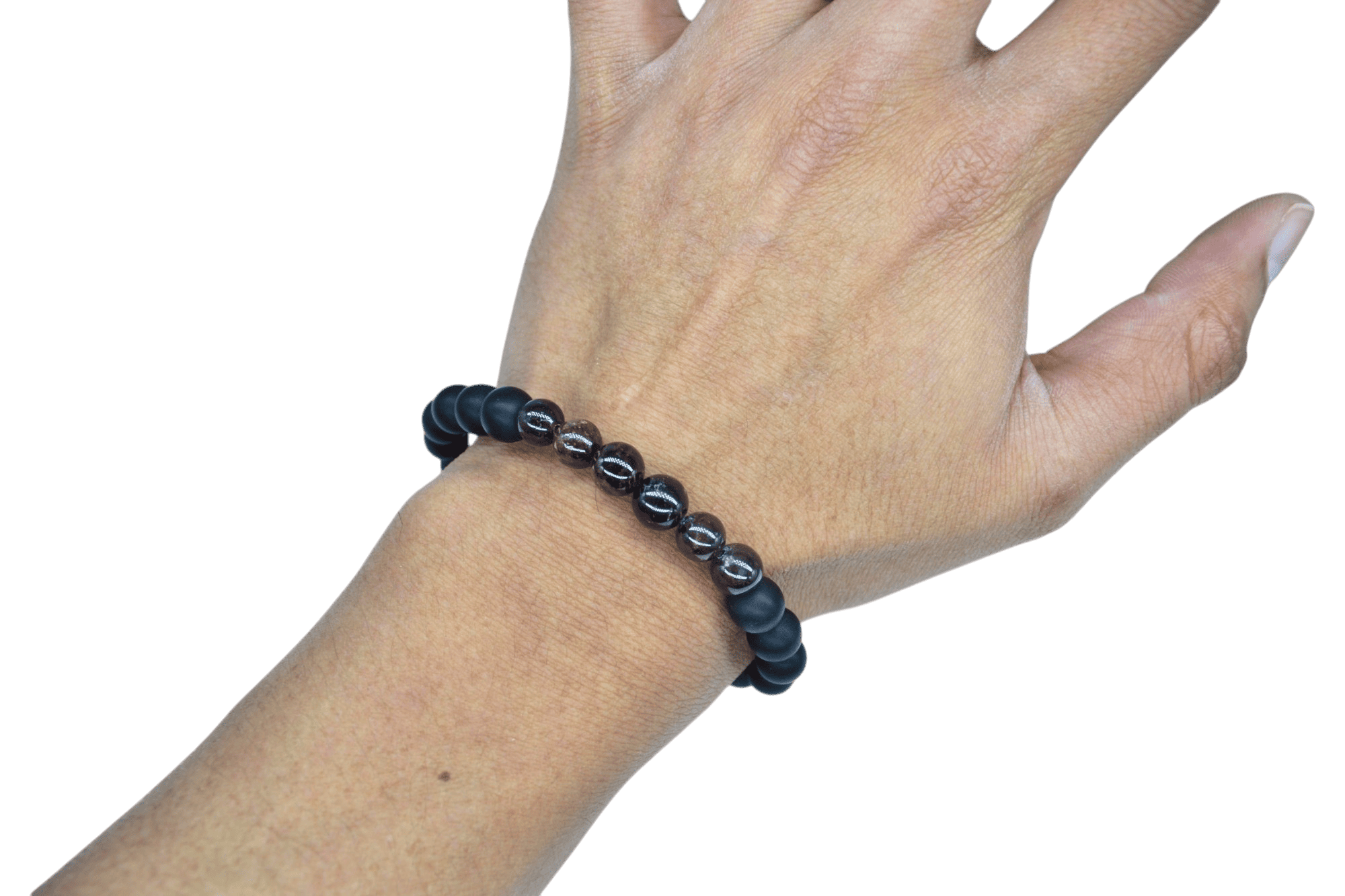 Pulsera de ónix con piedra granate - Imagen 2