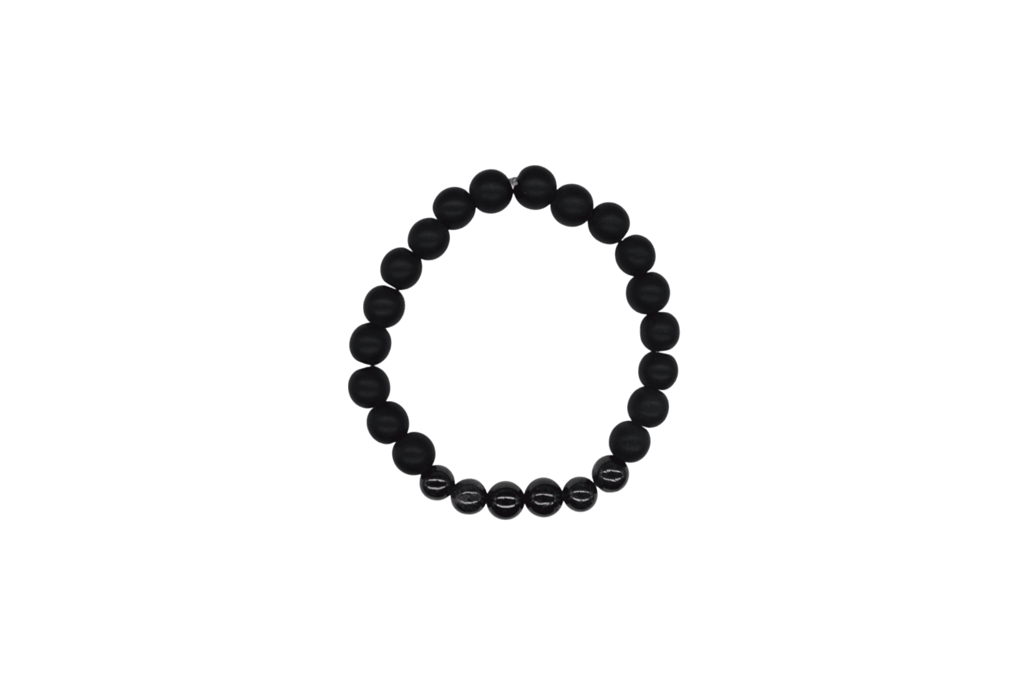 Pulsera de ónix con piedra granate