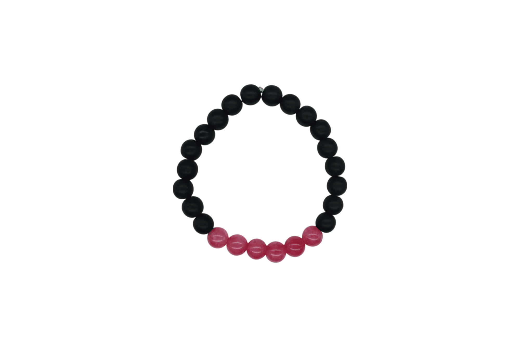 Pulsera de ónix con piedra rodocrosita de argentina