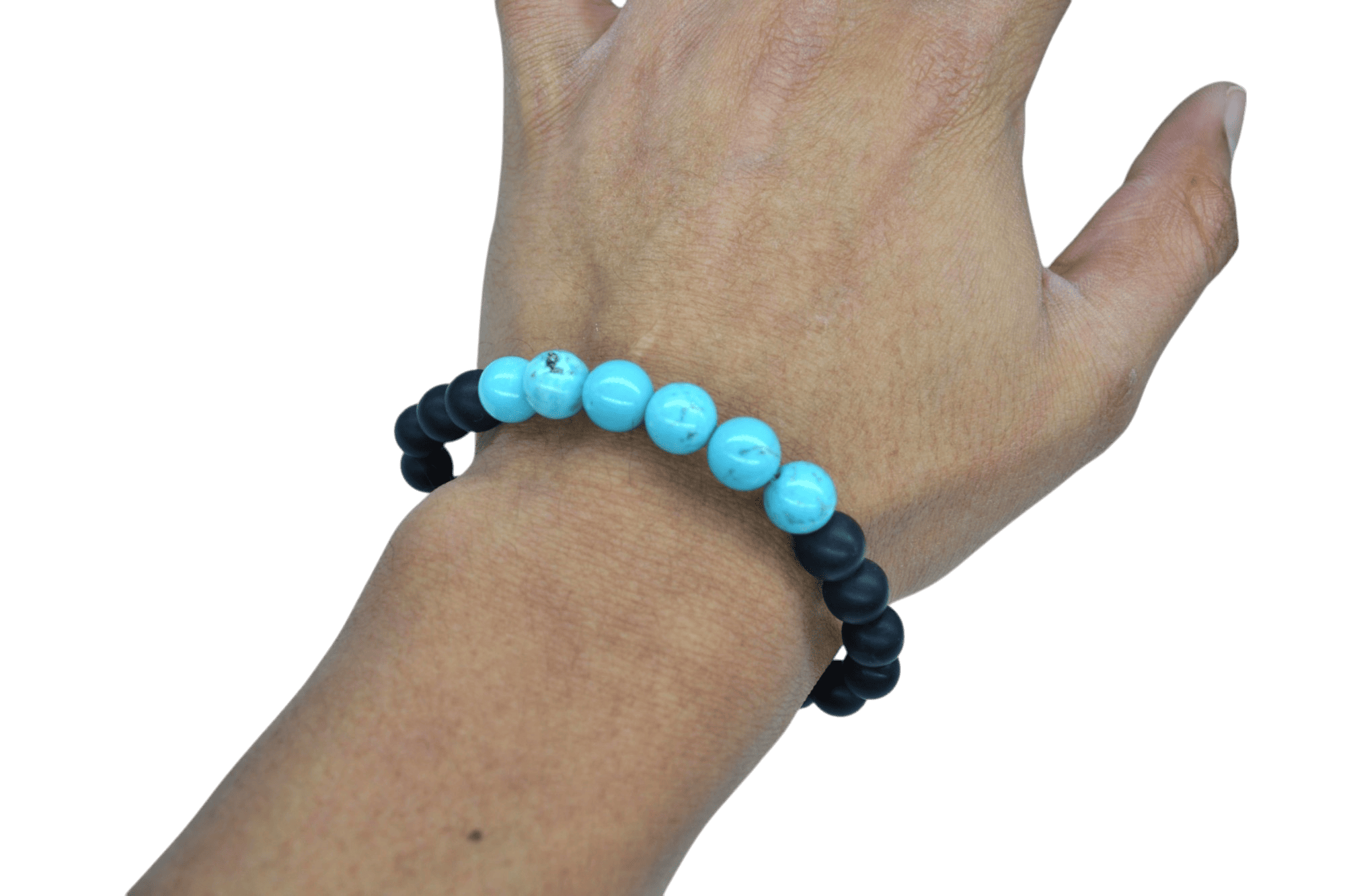 Pulsera de ónix con piedra turquesa - Imagen 2