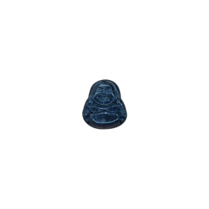 Dije forma de buda de piedra aventurina azul