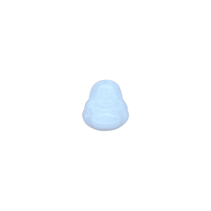 Dije forma de buda de cuarzo blanco lechoso