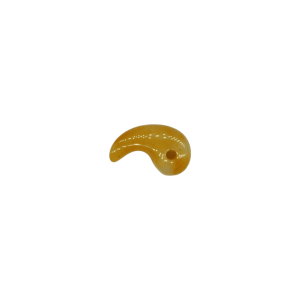 Dije tipo magatama de cuarzo citrino