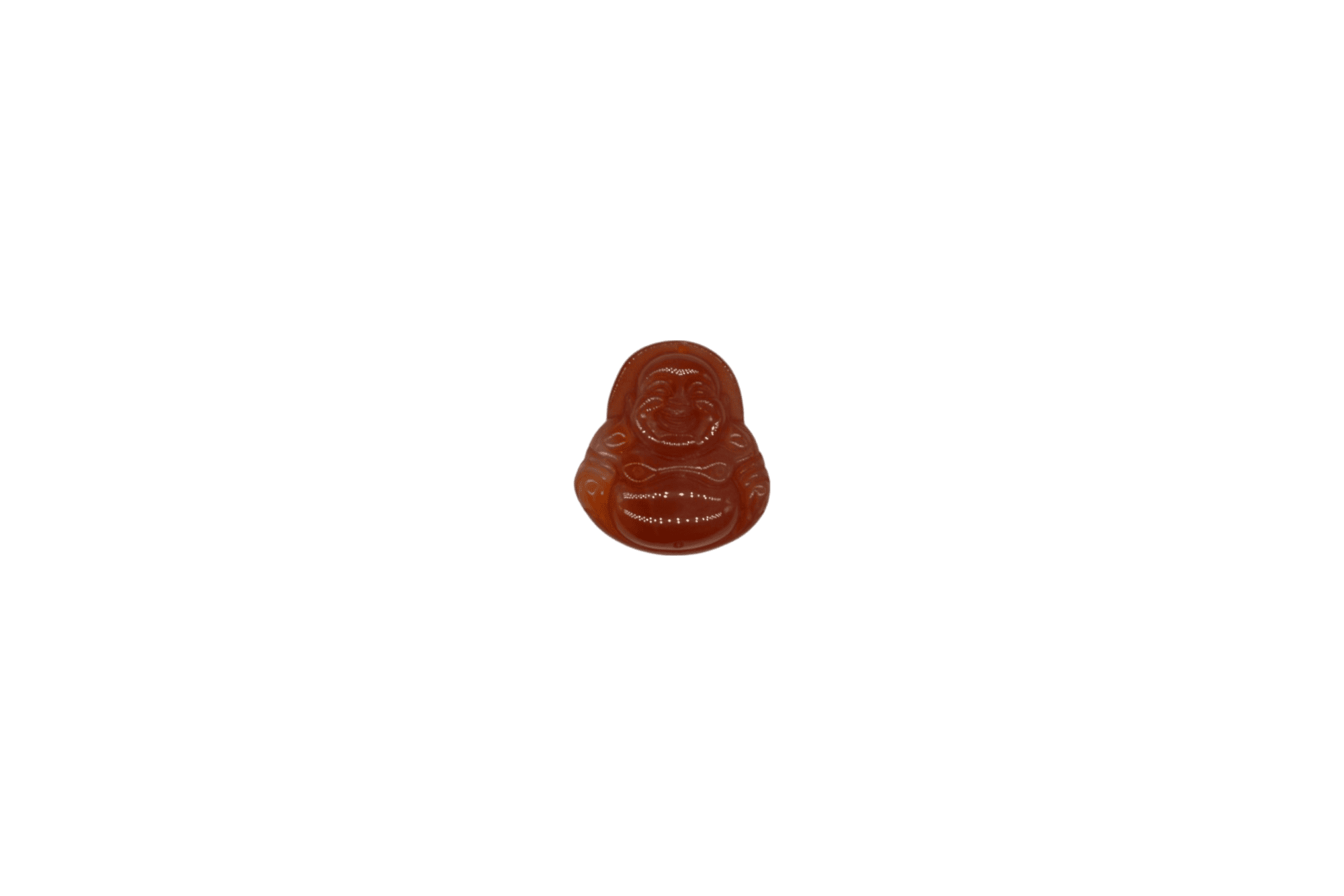 Dije forma de buda de piedra ágata cornalina