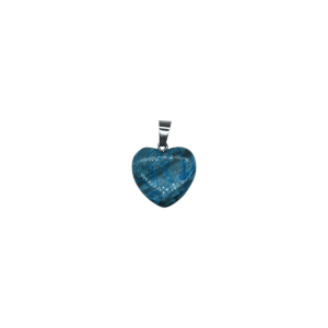 Dije de corazón chico de piedra crisocola