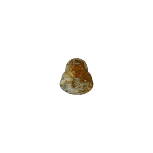 Dije forma de buda de piedra jaspe madera