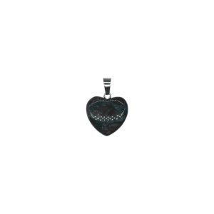 Dije de corazón chico de piedra jicorita