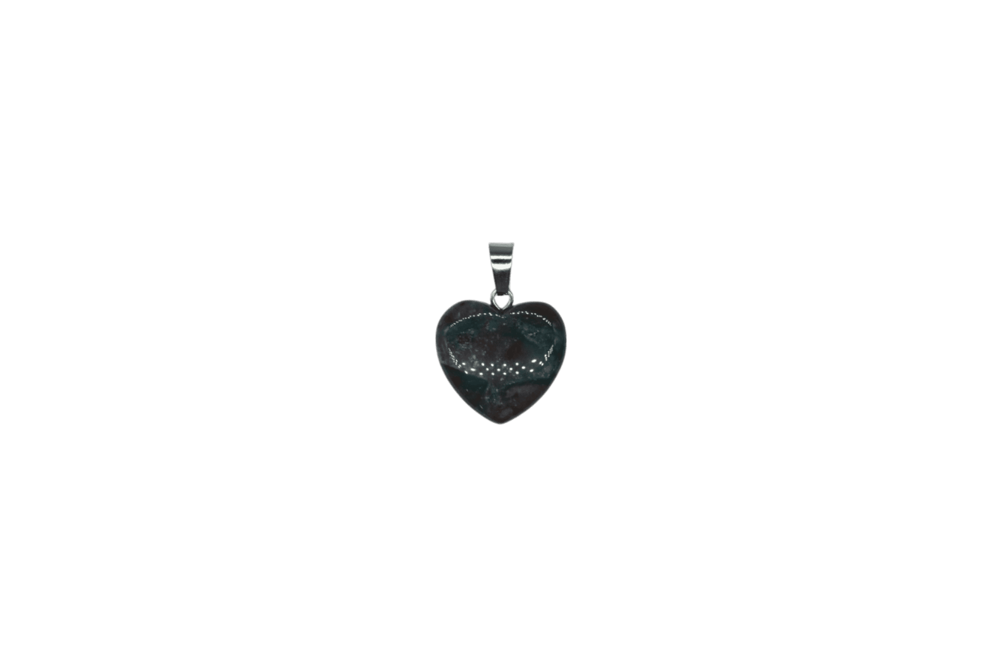 Dije de corazón chico de piedra jicorita