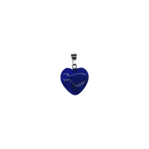 Dije de corazón chico de piedra lapislázuli