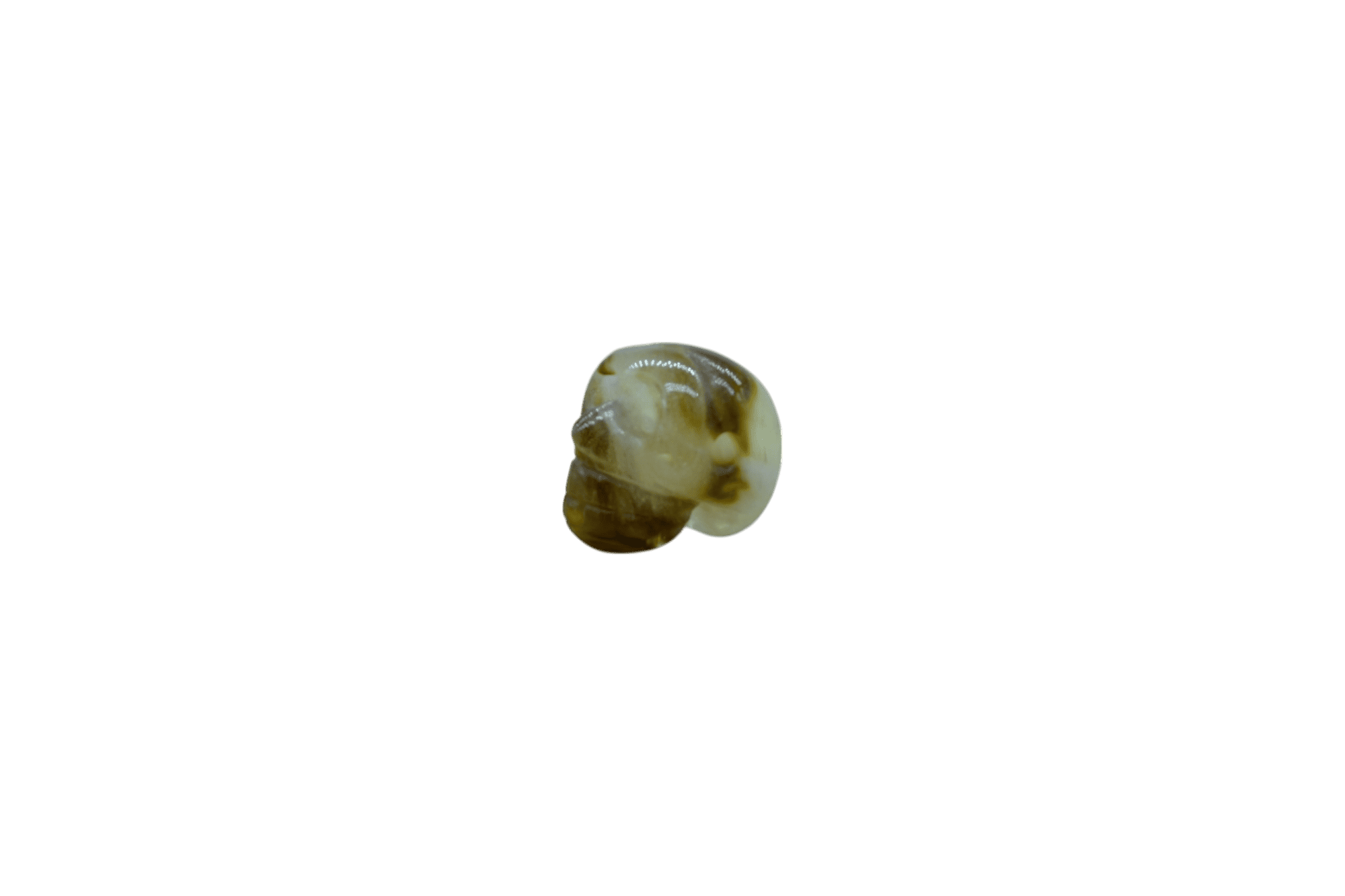 Dije en forma de calavera de piedra lodolita - Imagen 2