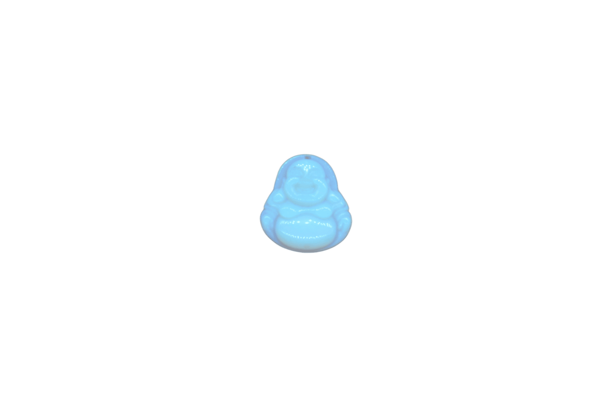 Dije forma de buda de piedra luna (Opalita)