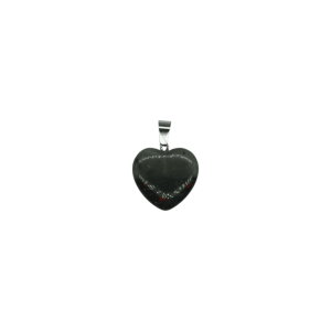 Dije de corazón chico de piedra sangre