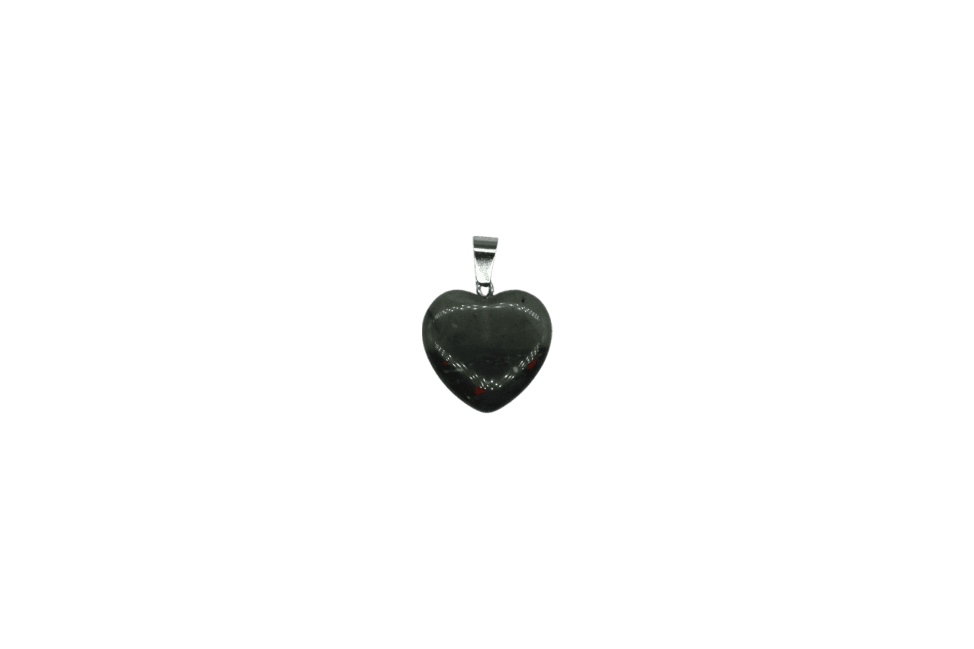 Dije de corazón chico de piedra sangre