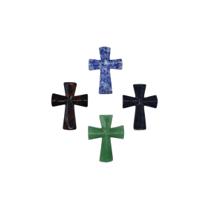 DIJES DE PIEDRA EN FORMA DE CRUZ
