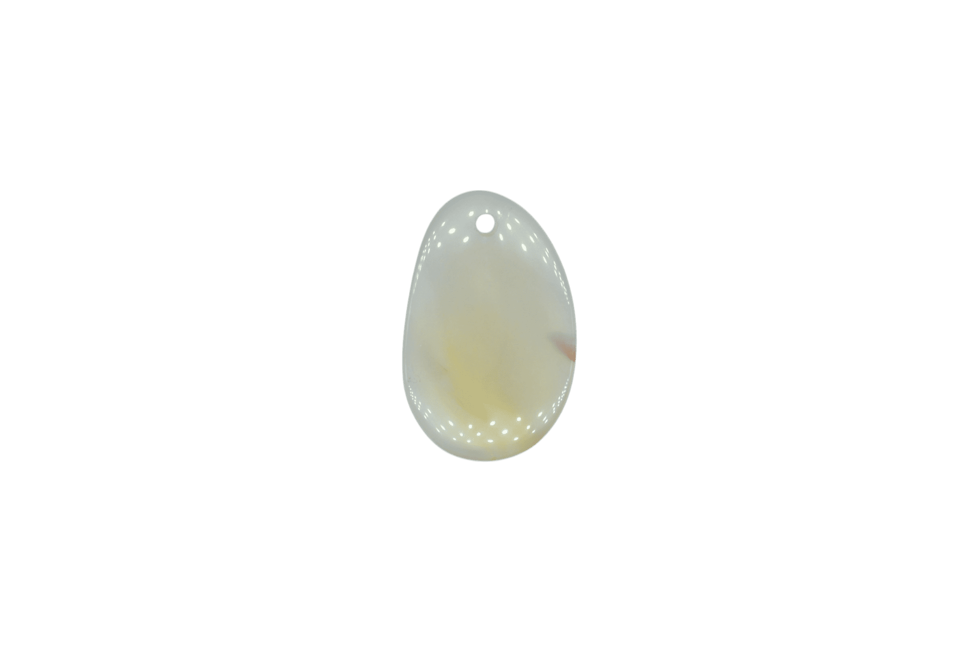 Lengueta de piedra ágata natural con perforación