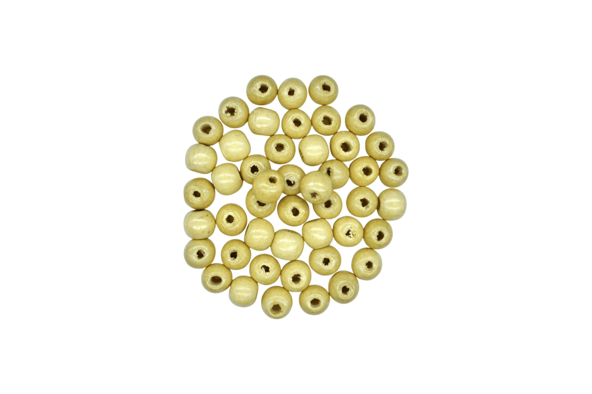 Cuentas de madera simple tipo bola de 12mm