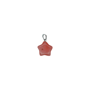 Dije de cuarzo cherry en forma de estrella