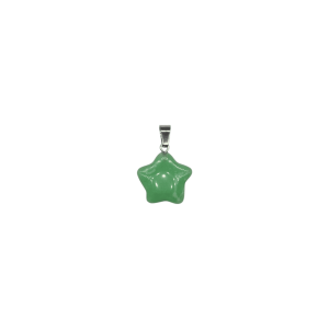 Dije de cuarzo verde en forma de estrella