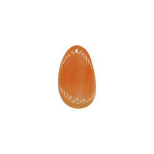 Lengueta de piedra ágata cornalina con perforación