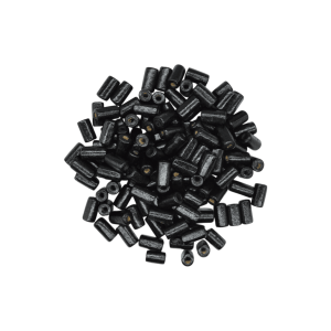 Cuentas de madera tipo tubo de 12x5mm | Color negro