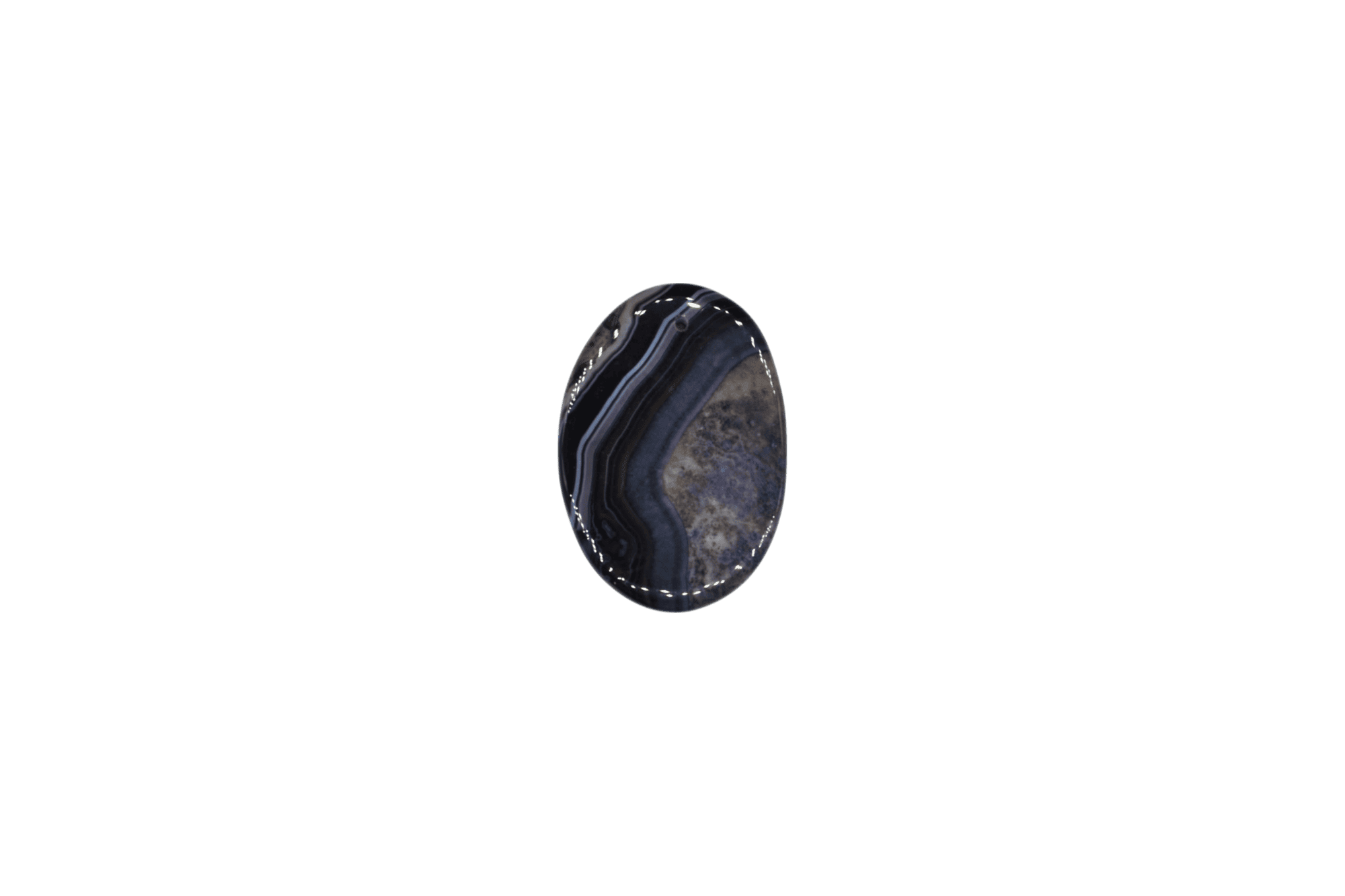 Lengüetas de piedra ágata de madagascar con perforación - Imagen 7