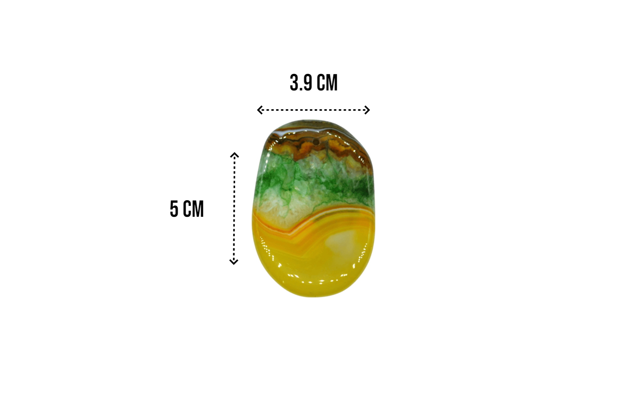 Lengüetas de piedra ágata de madagascar con perforación - Imagen 10
