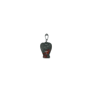 Dije de piedra sangre en forma de angel