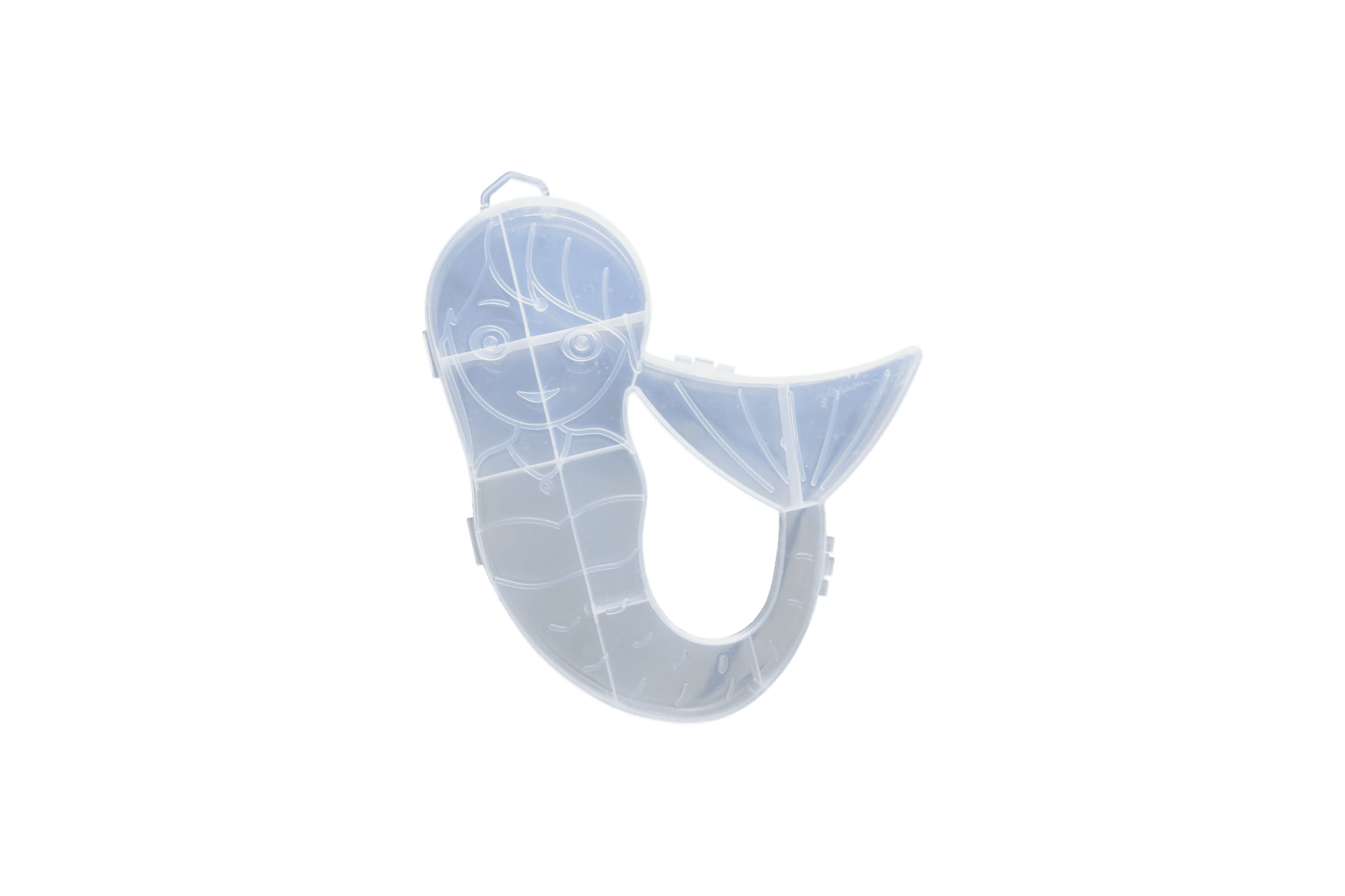 Estuche de plástico para bisutería en forma de sirena | 8 divisiones